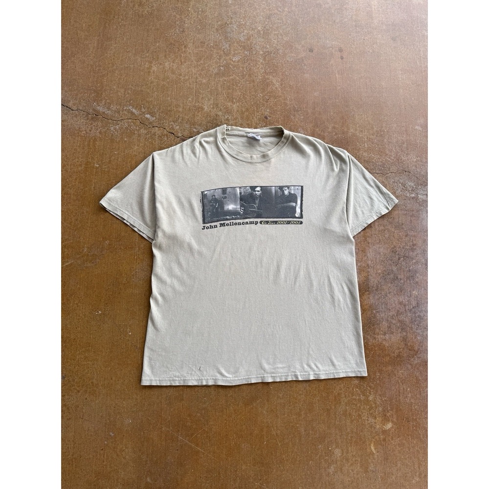 VTG 2002 John Mellencamp Tour Promo Jack & Diane Rock & Roll T-Shirt (XL) USA